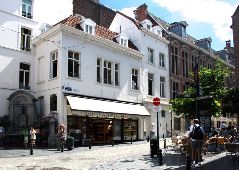 Socha Manneken Pis v Bruselu